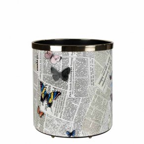 Fornasetti - Paper basket Ultime Notizie colour